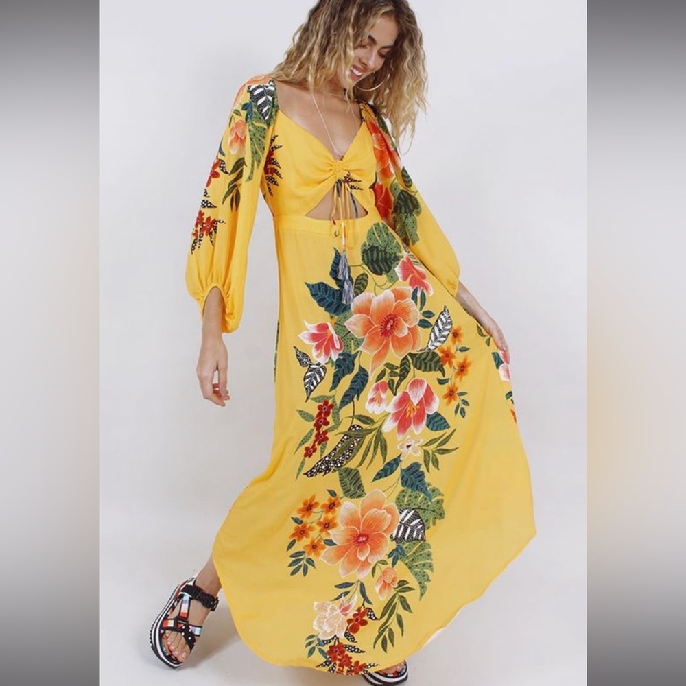 FARM Rio Prisma Floral Maxi Dress